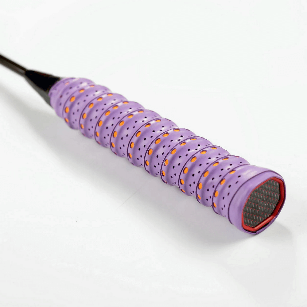 Perforated Anti-Slip Tennis Racket Overgrip Tape - SF3437 in vibrant purple with sweat-absorbing and anti-slip features